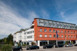 Albarkaden in Ettlingen – das „Rote Rathaus“