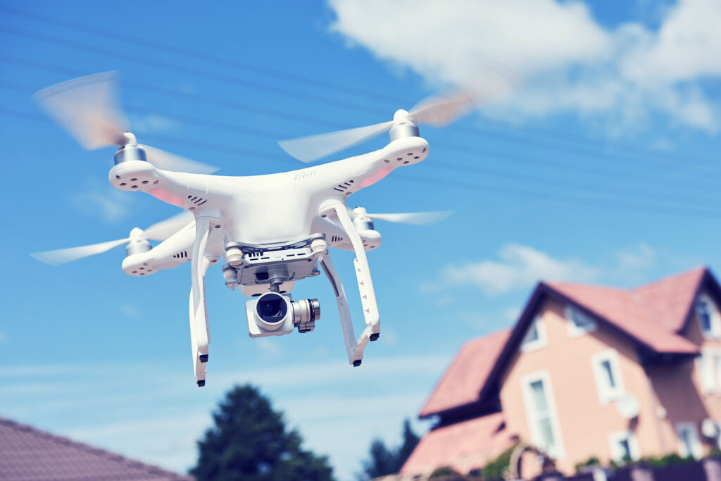Immobilien-Aufnahme aus der Luft per Drohne