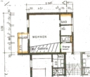 1-ZW, Grundriss - Gemütliche Galeriewohnung mit Balkon, EBK und Stellplatz, PF-Sonnenberg
